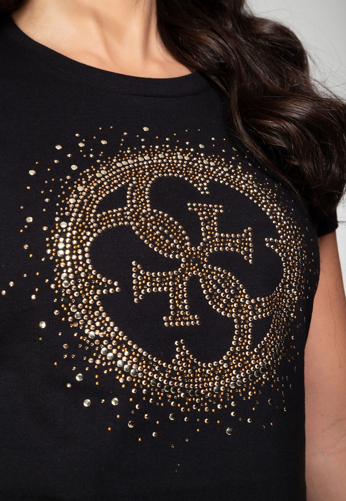 Camiseta 4g Brilhos Guess Preto - Imagem 3