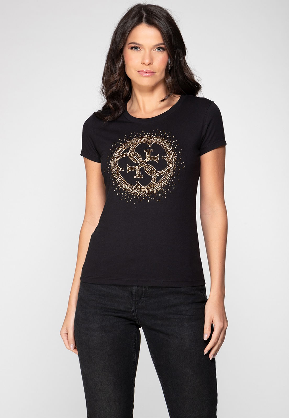 Camiseta 4g Brilhos Guess Preto - Imagem 34