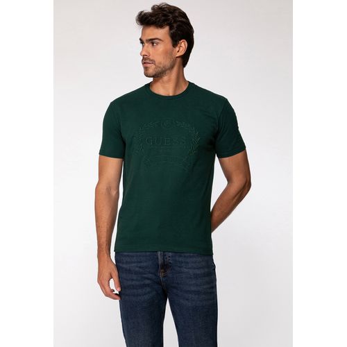 Camiseta Bordado Guess Verde Escuro
