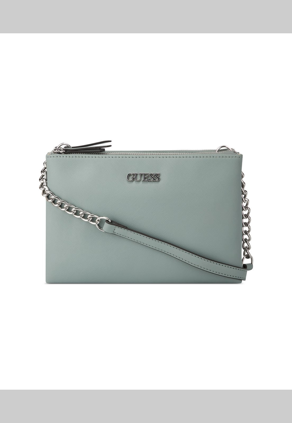 Bolsa Mcclain Mini Dbl Zip Crossbody Guess Verde Claro
