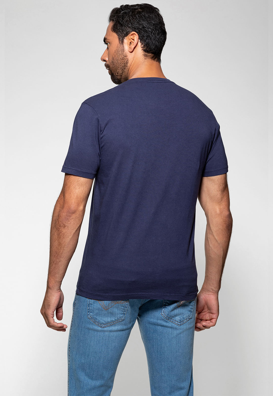 Camiseta Triângulo Emborrachado Guess Roxo - Imagem 14