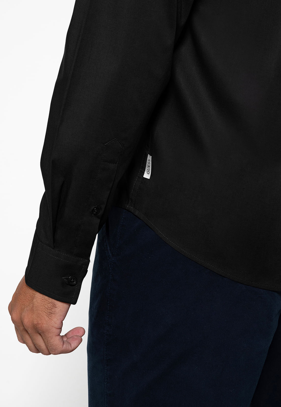 Camisa Social Manga Longa Preto - Imagem 2