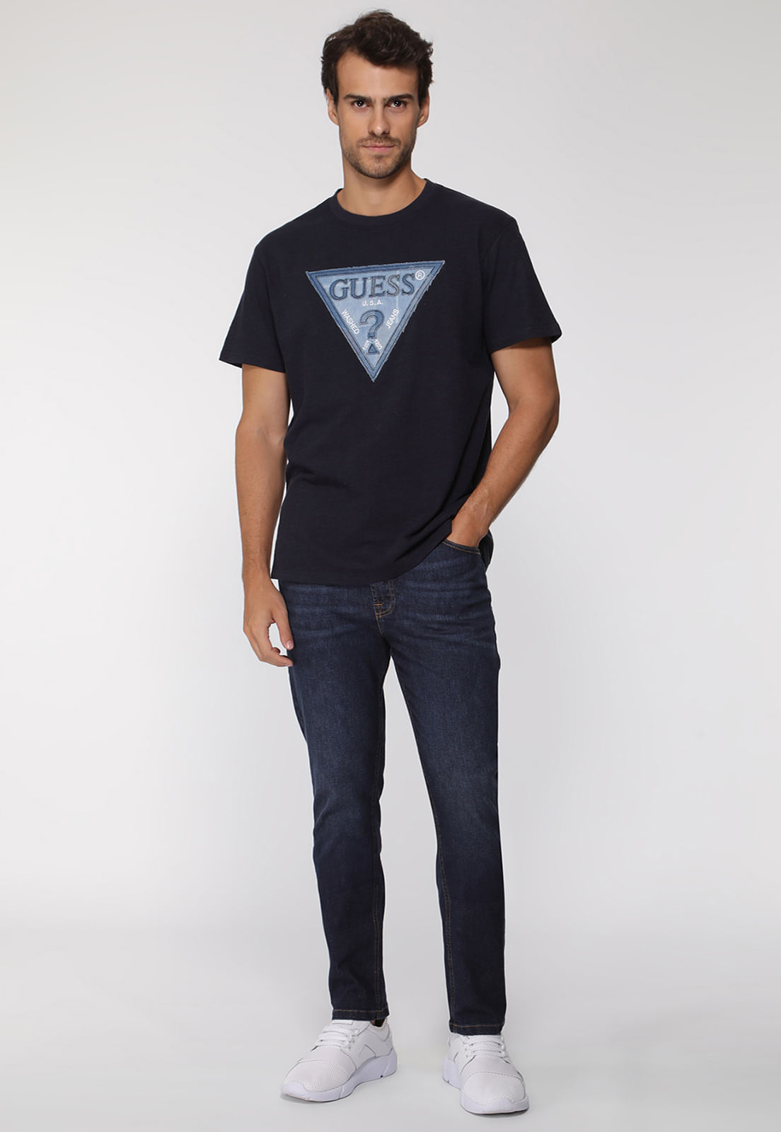 Calça Jeans Skinny Azul Escuro - Imagem 16