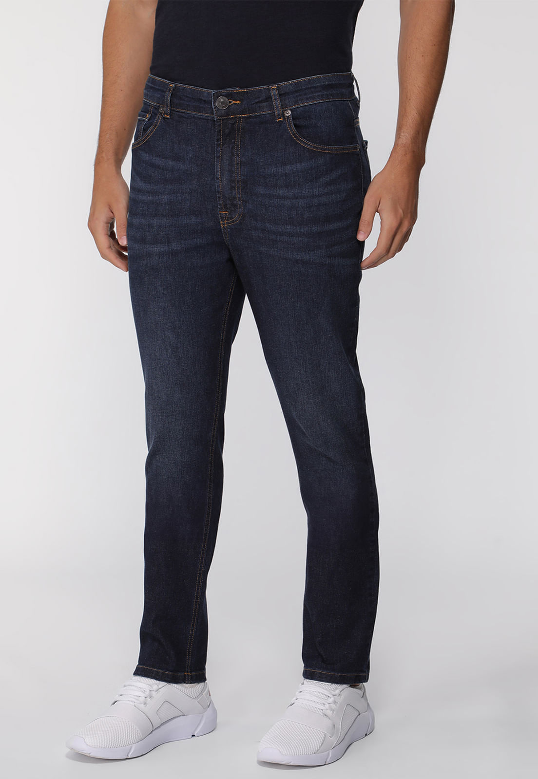 Calça Jeans Skinny Azul Escuro - Imagem 31