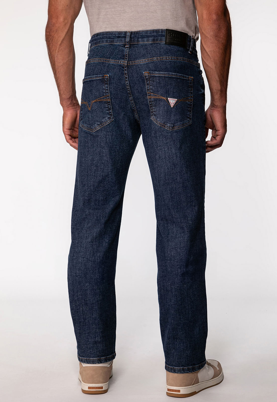 Calça Jeans Regular Straight Azul - Imagem 46