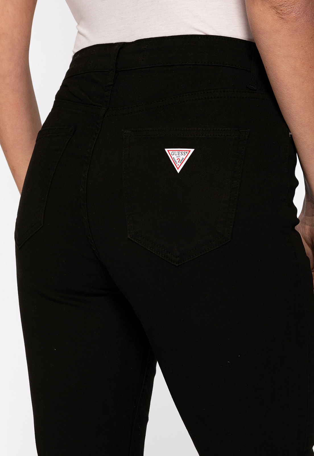 Calça de Sarja High Flare Preto - Imagem 41