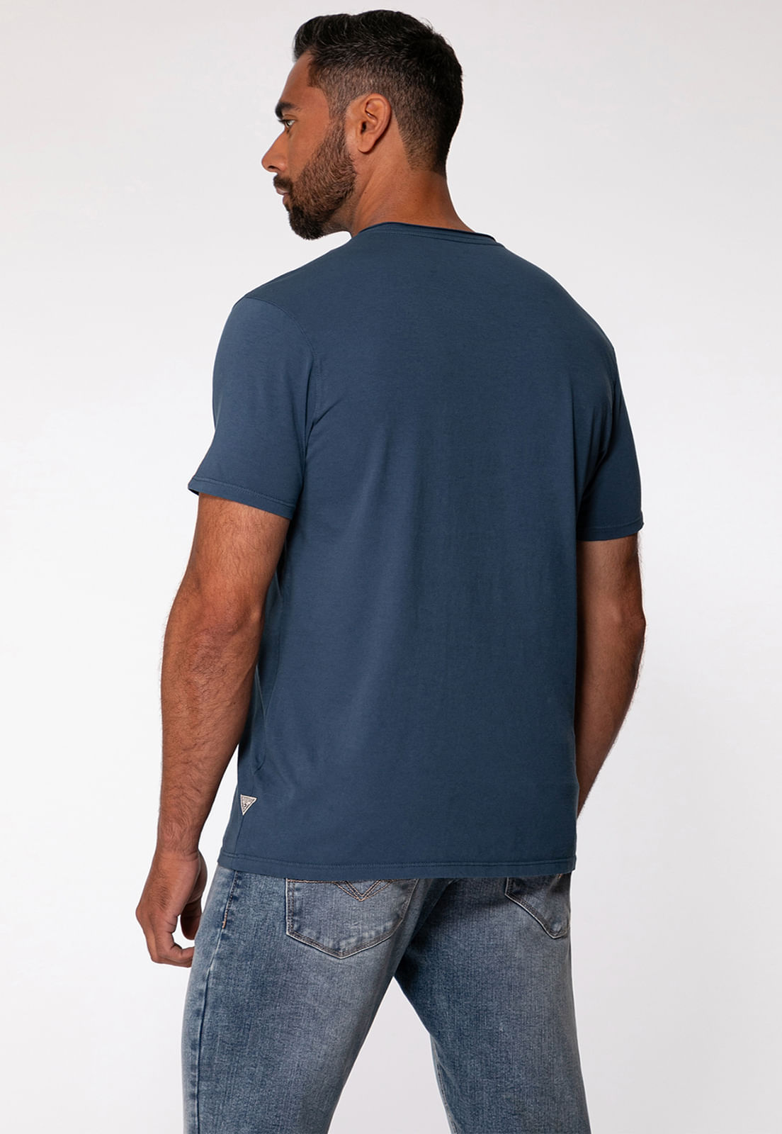 Camiseta Decote A Fio Azul - Imagem 19