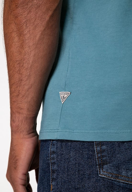 Camiseta Decote A Fio Azul - Imagem 21