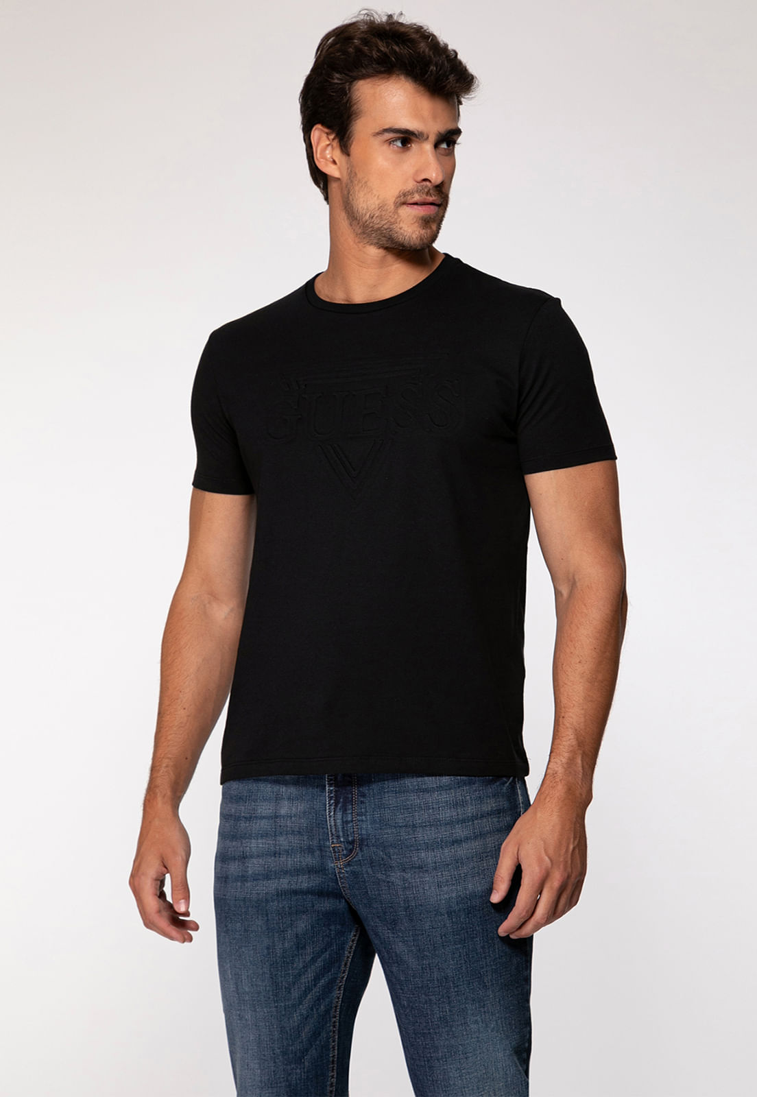 Camiseta Logo Embossed Preto - Imagem 19