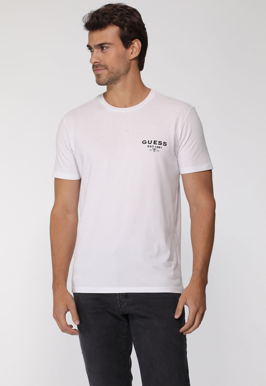 Camiseta Est 1981 Guess Branco