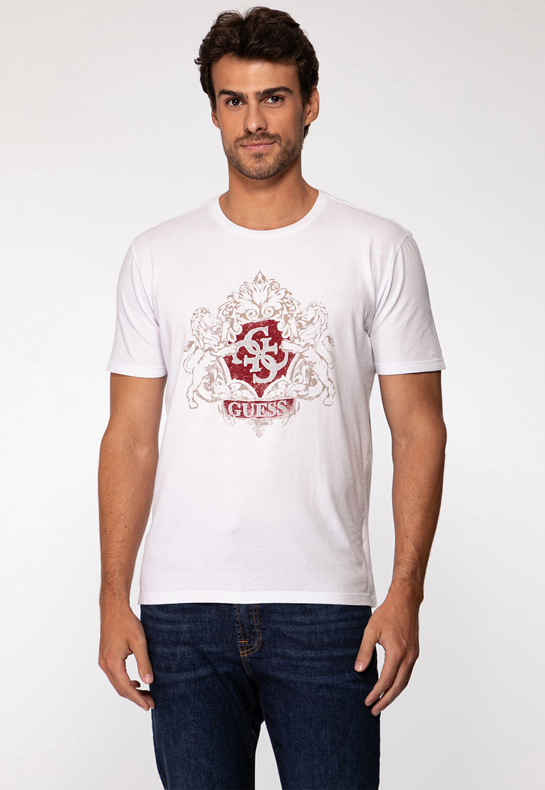 Camiseta Brasão 4g Desgastado Branco - Imagem 25