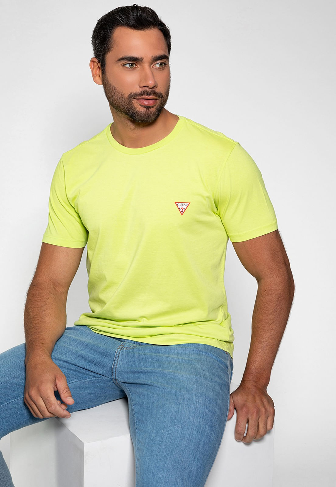 Camiseta Guess Triangulo Original Pq Verde - Imagem 21