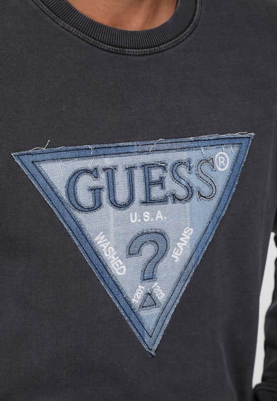 Blusa de Moletom Eco Logo Denim Grafite - Imagem 15