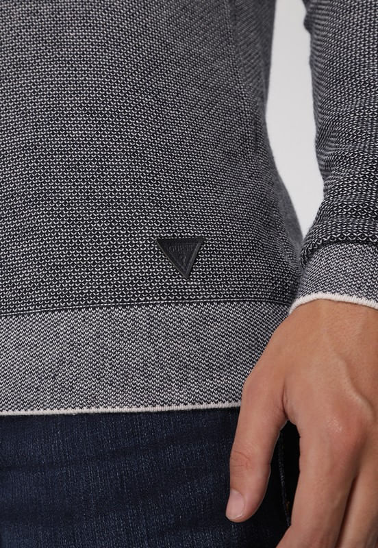 Suéter de Tricot Eco Texturizado Cinza - Imagem 30