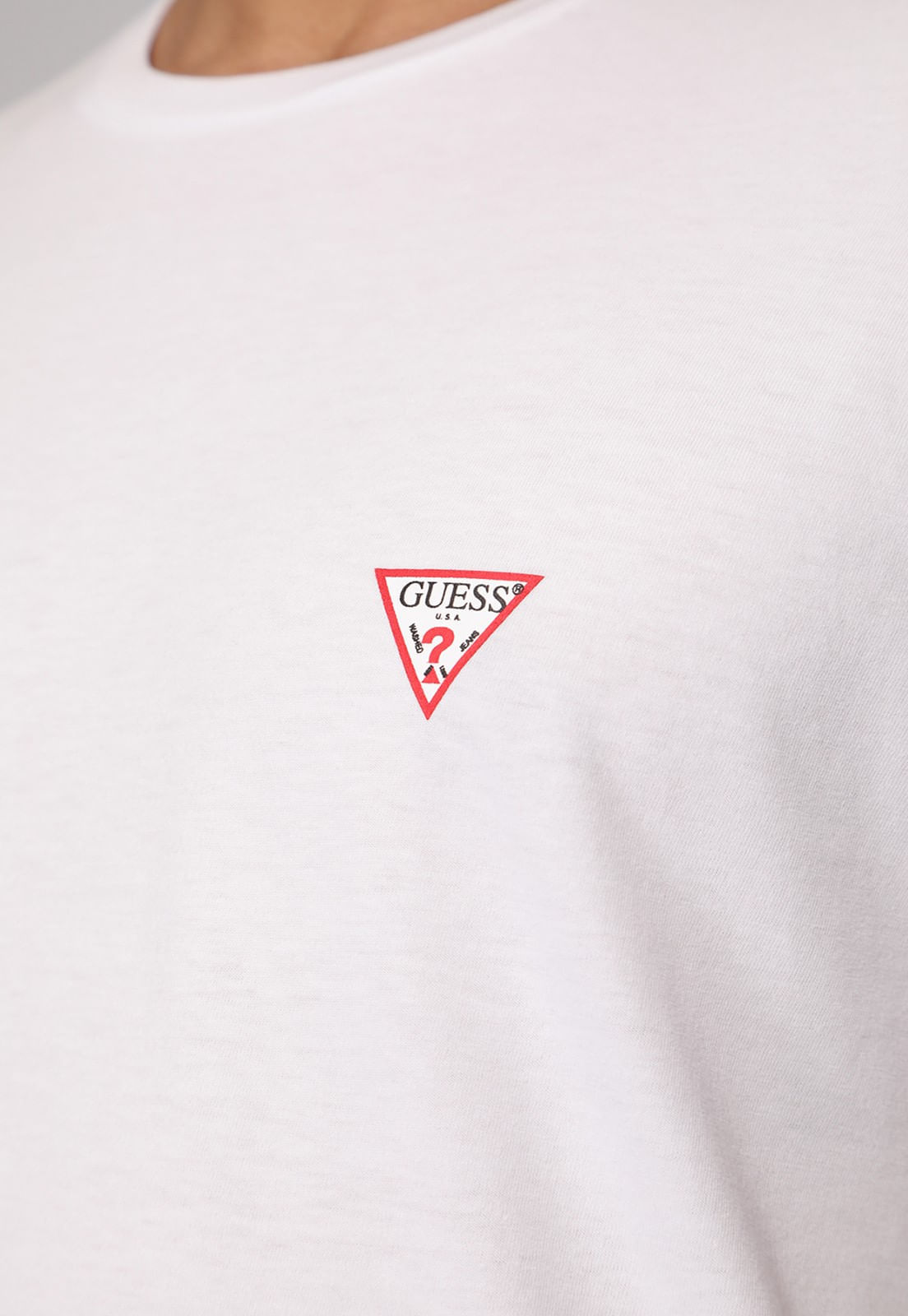 Camiseta Guess Triangulo Original Pq Branco - Imagem 17