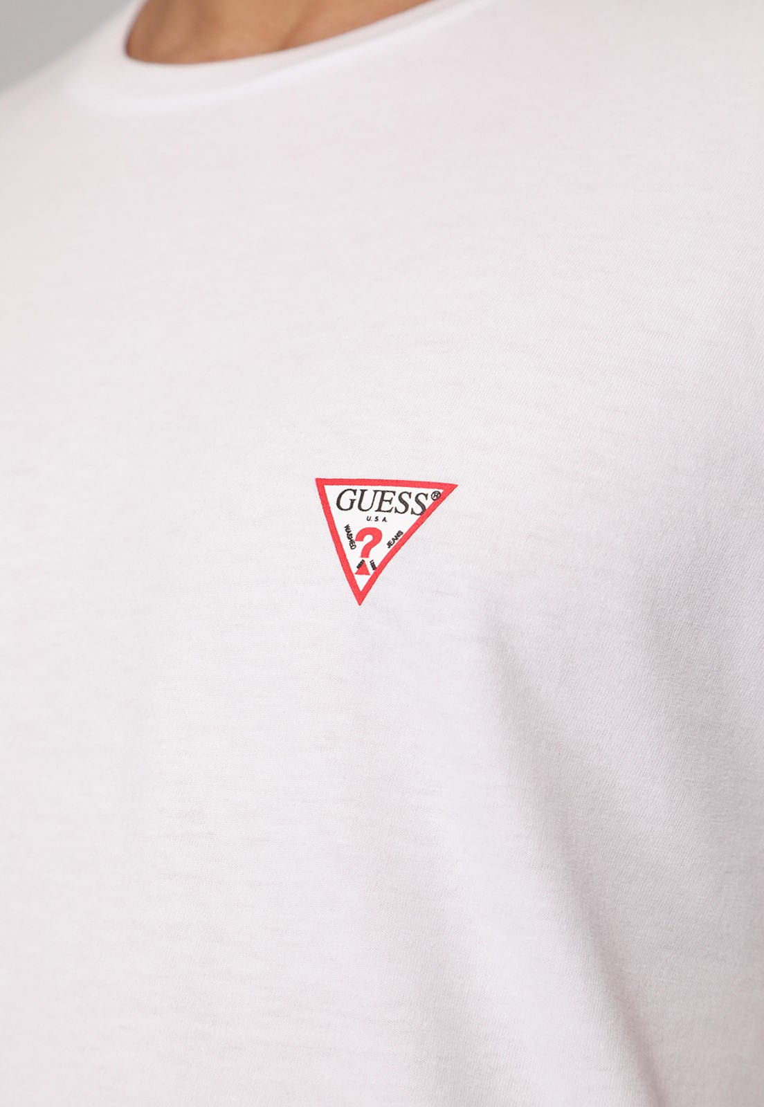 Camiseta Guess Triangulo Original Pq Branco - Imagem 10
