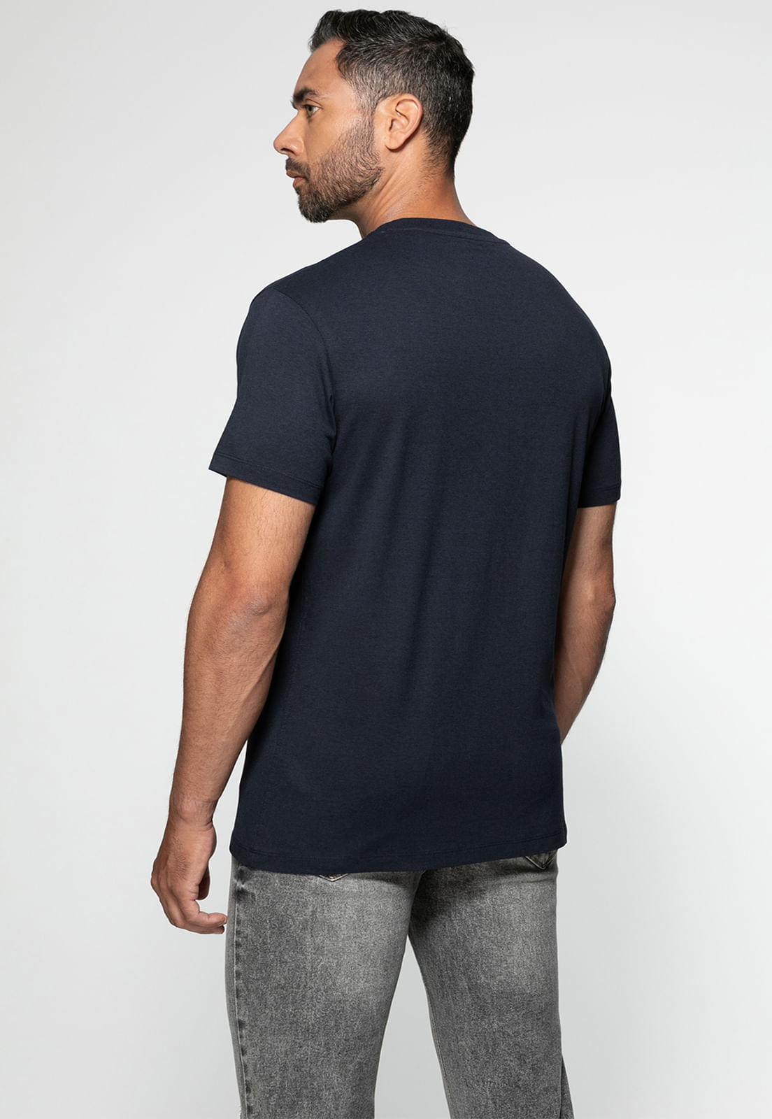 Camiseta Eco Logo Bordado Azul Escuro - Imagem 14