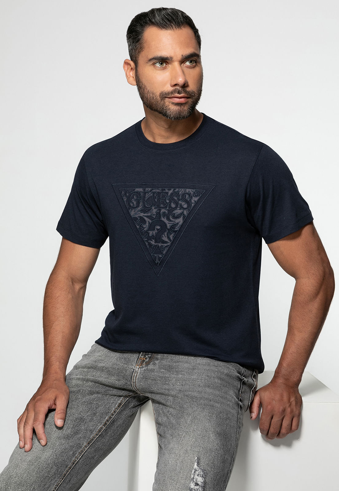 Camiseta Eco Logo Bordado Azul Escuro - Imagem 15