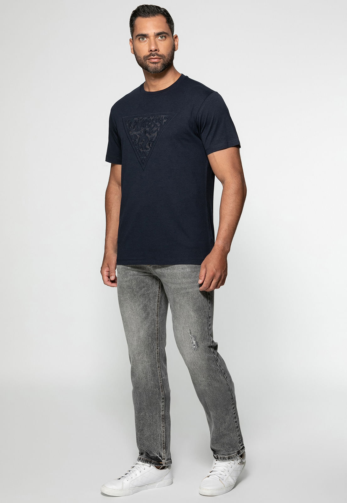 Camiseta Eco Logo Bordado Azul Escuro - Imagem 17