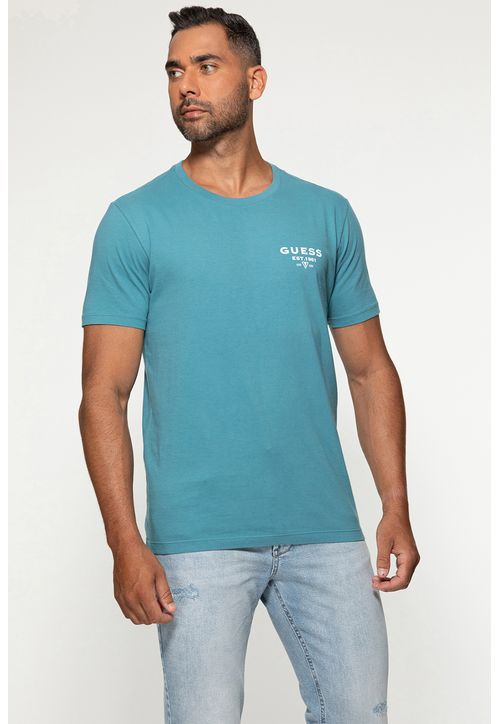 Camiseta Est 1981 Guess Azul