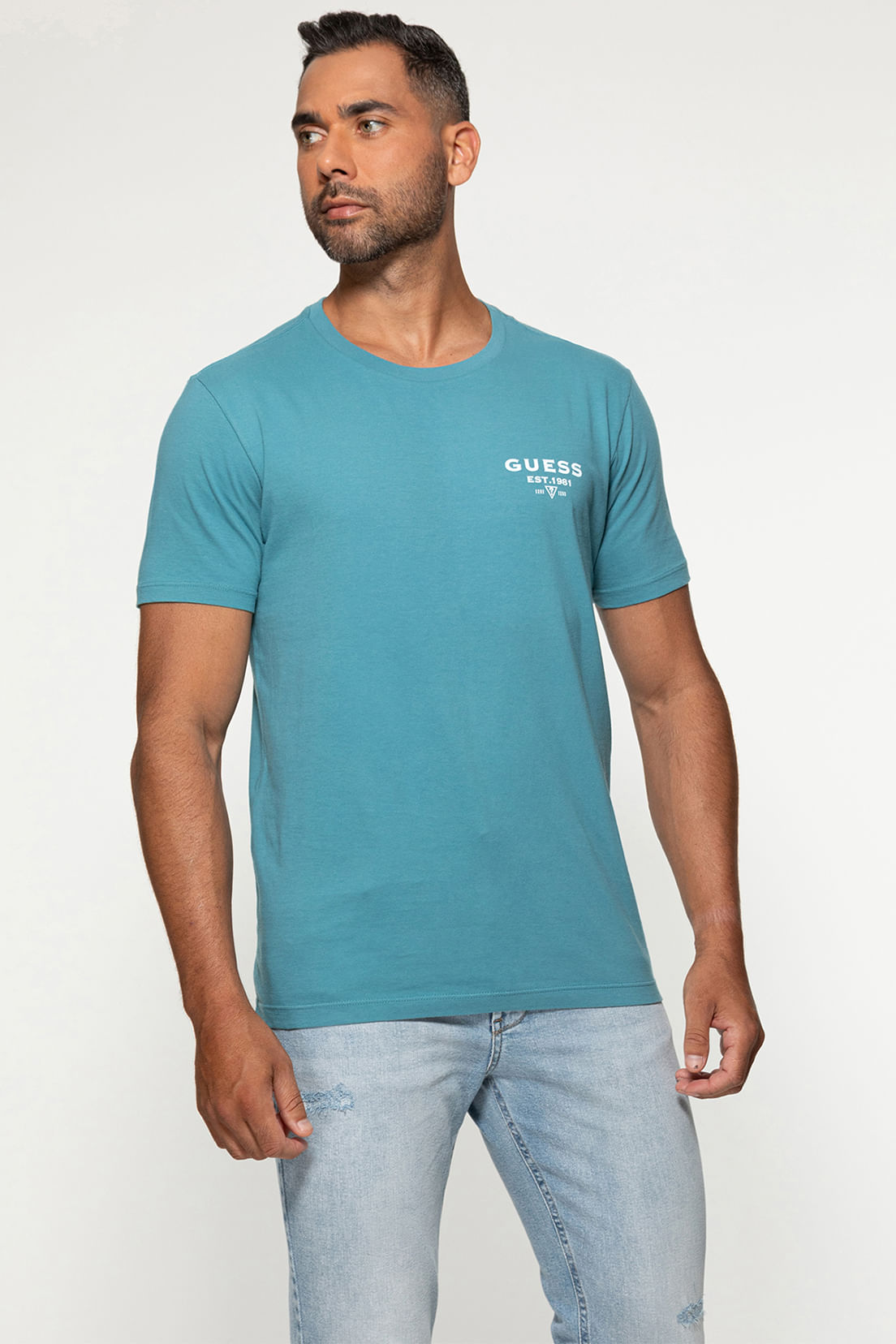 Camiseta Est 1981 Guess Azul - Imagem 11