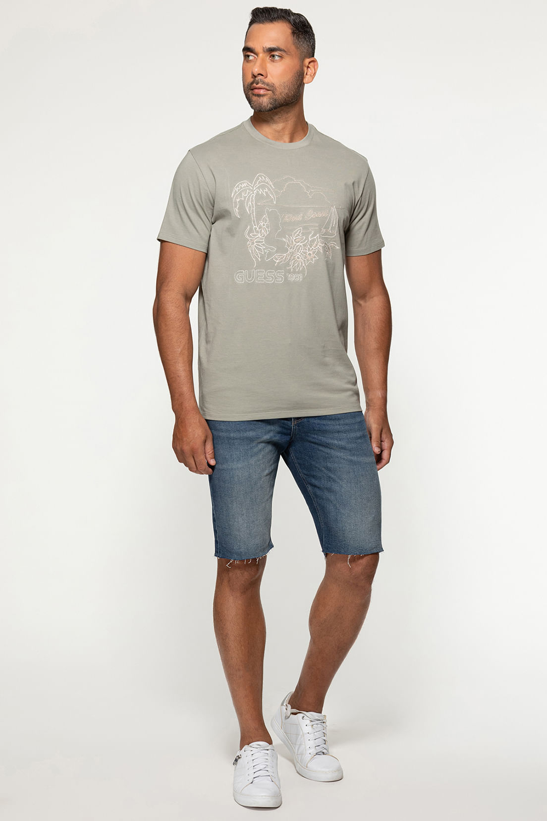 Bermuda Jeans Barra A Fio Azul - Imagem 37