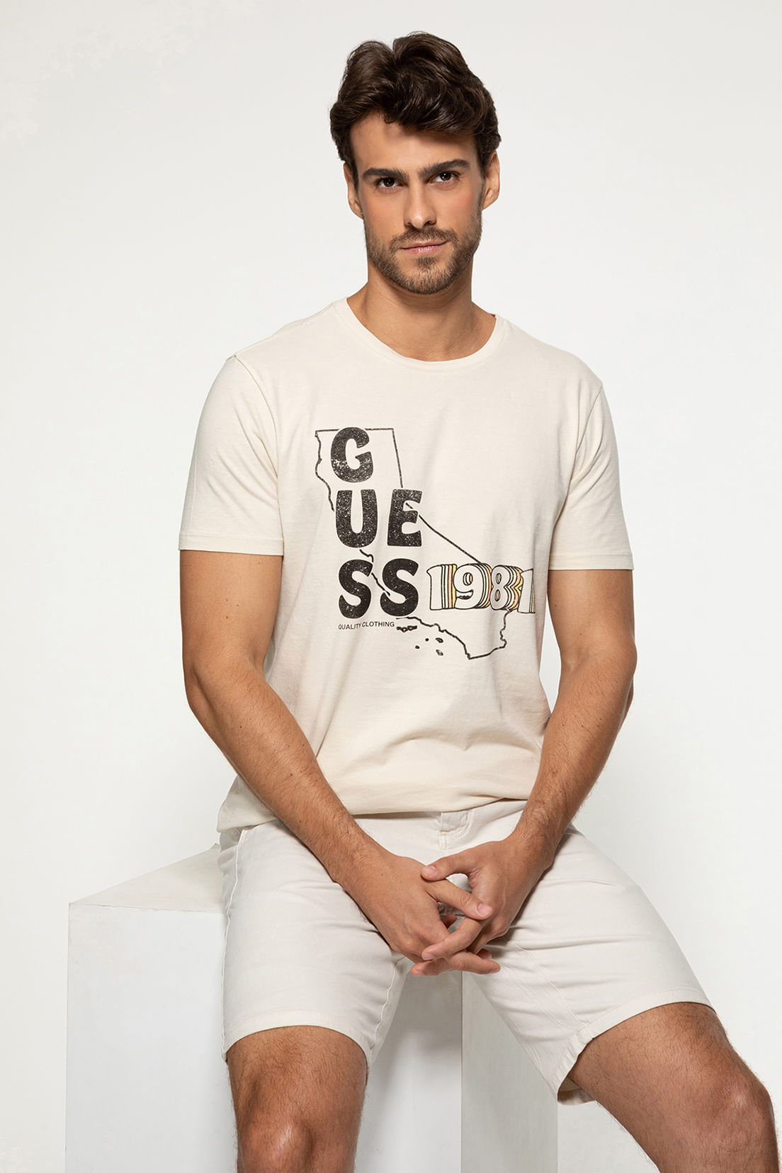 Camiseta Mapa Califórnia 1981 Bege - Imagem 17