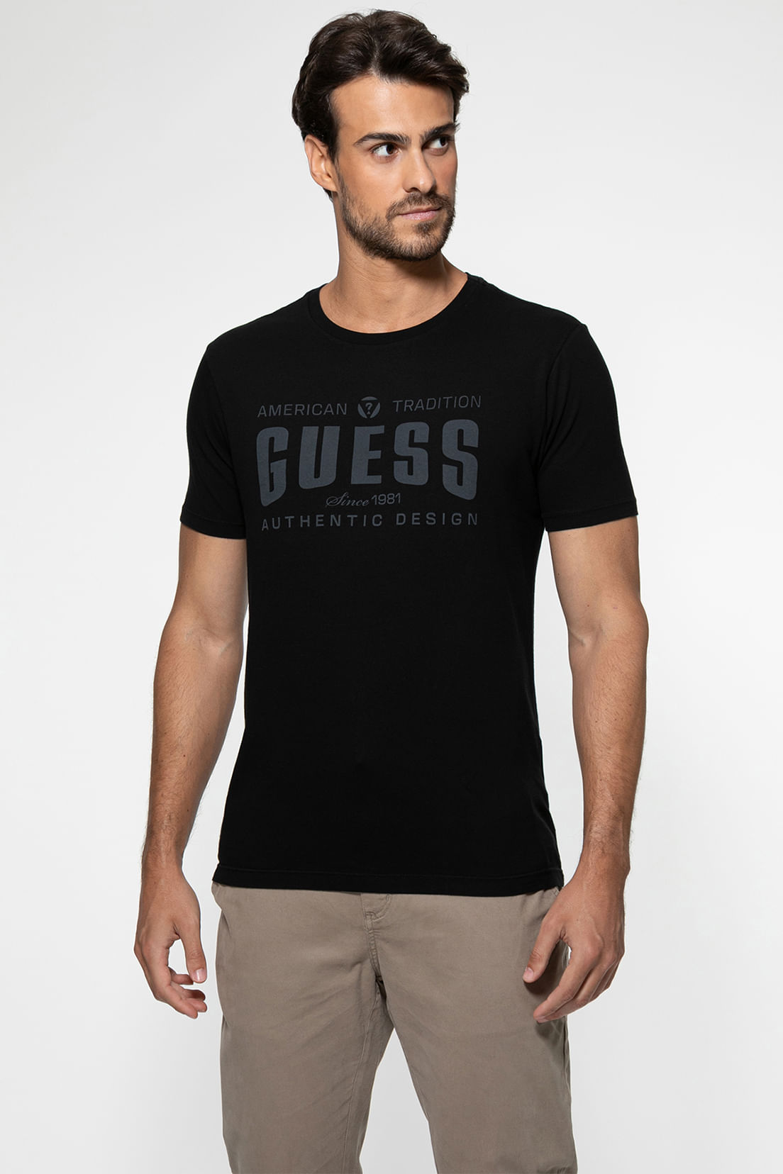 Camiseta Guess American Tradition Preto