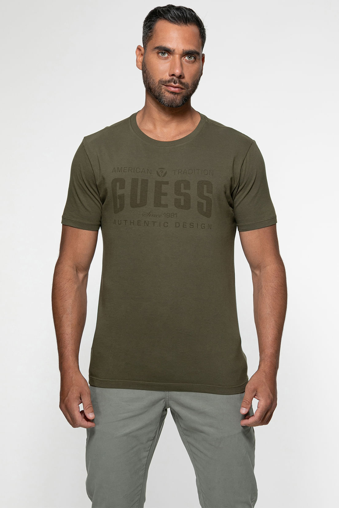 Camiseta Guess American Tradition Verde Musgo - Imagem 16