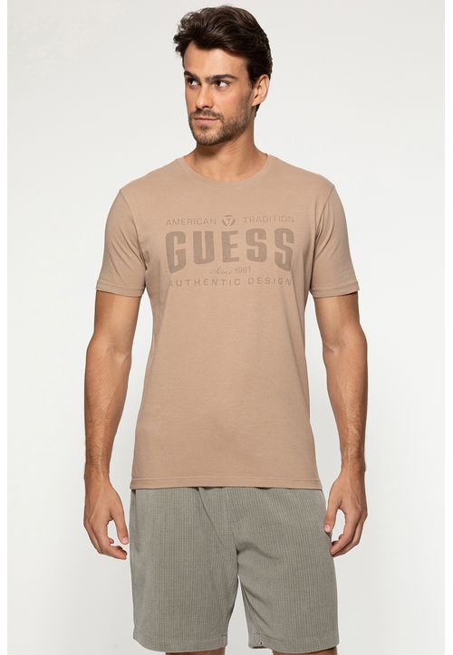 Camiseta Guess American Tradition Bege
