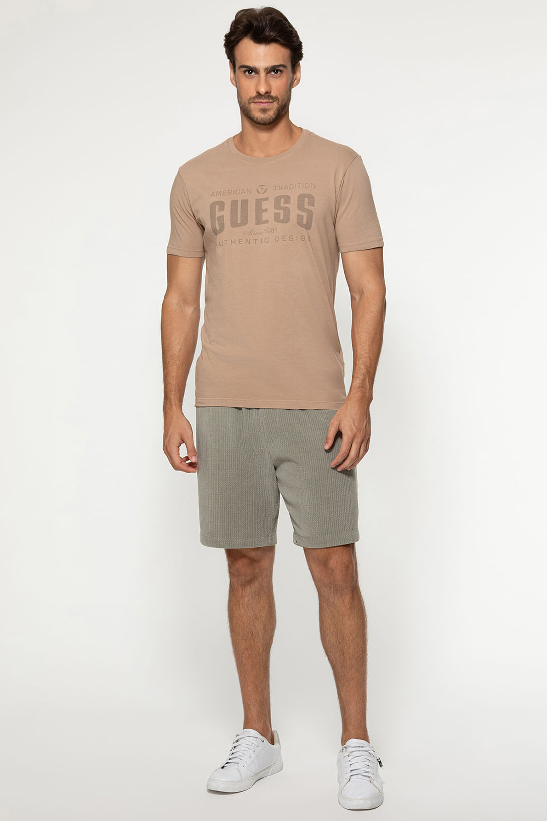 Camiseta Guess American Tradition Bege - Imagem 12