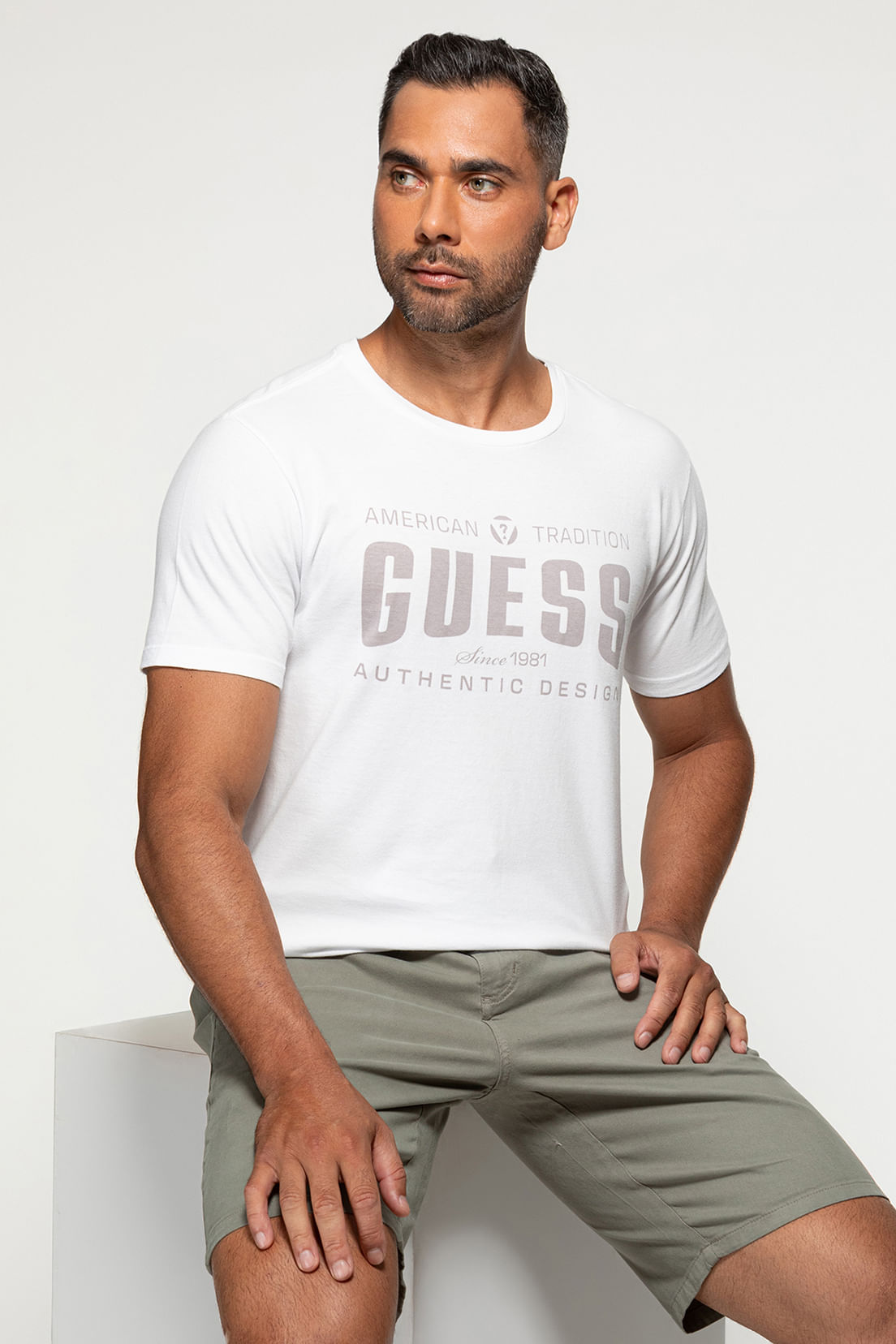 Camiseta Guess American Tradition Branco - Imagem 5