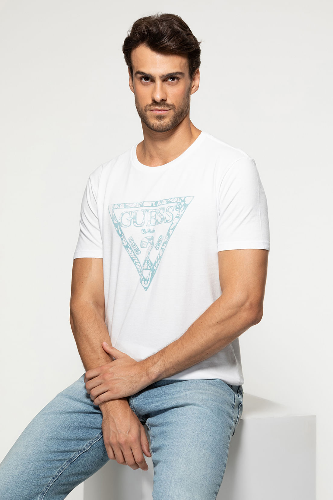 Camiseta Logo Folhas Branco - Imagem 10