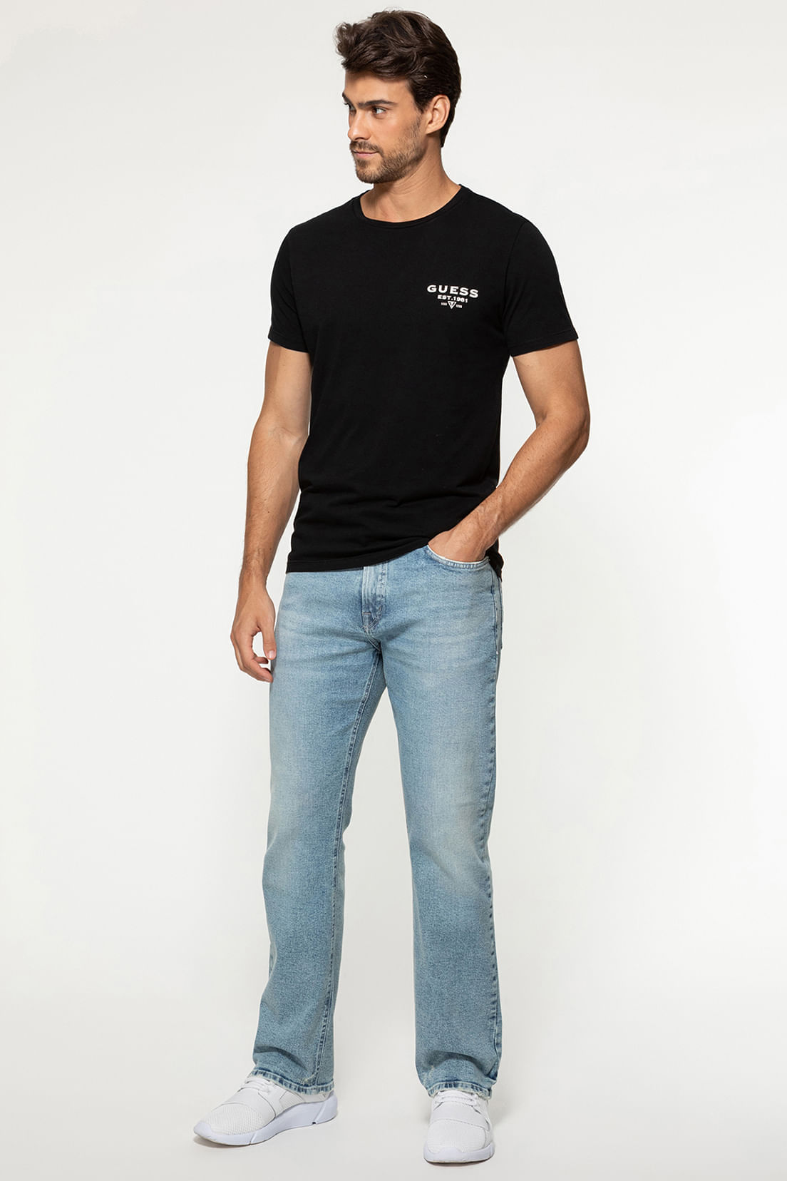 Camiseta Est 1981 Guess Preto - Imagem 12