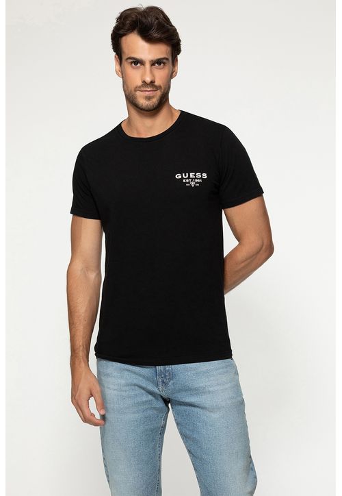Camiseta Est 1981 Guess Preto