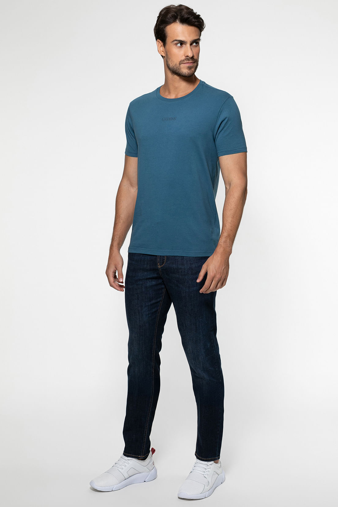 Calça Jeans Skinny Azul Escuro - Imagem 2