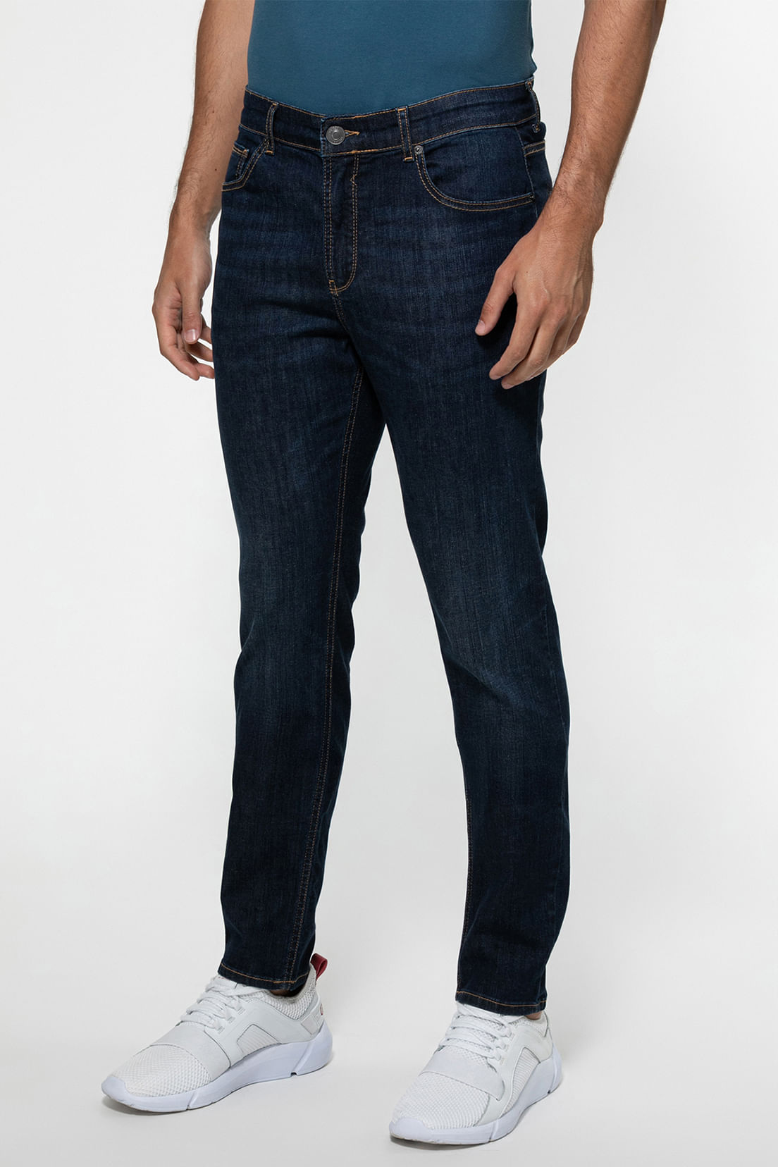 Calça Jeans Skinny Azul Escuro - Imagem 11