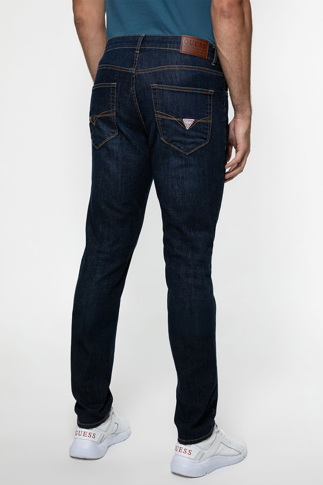 Calça Jeans Skinny Azul Escuro - Imagem 13