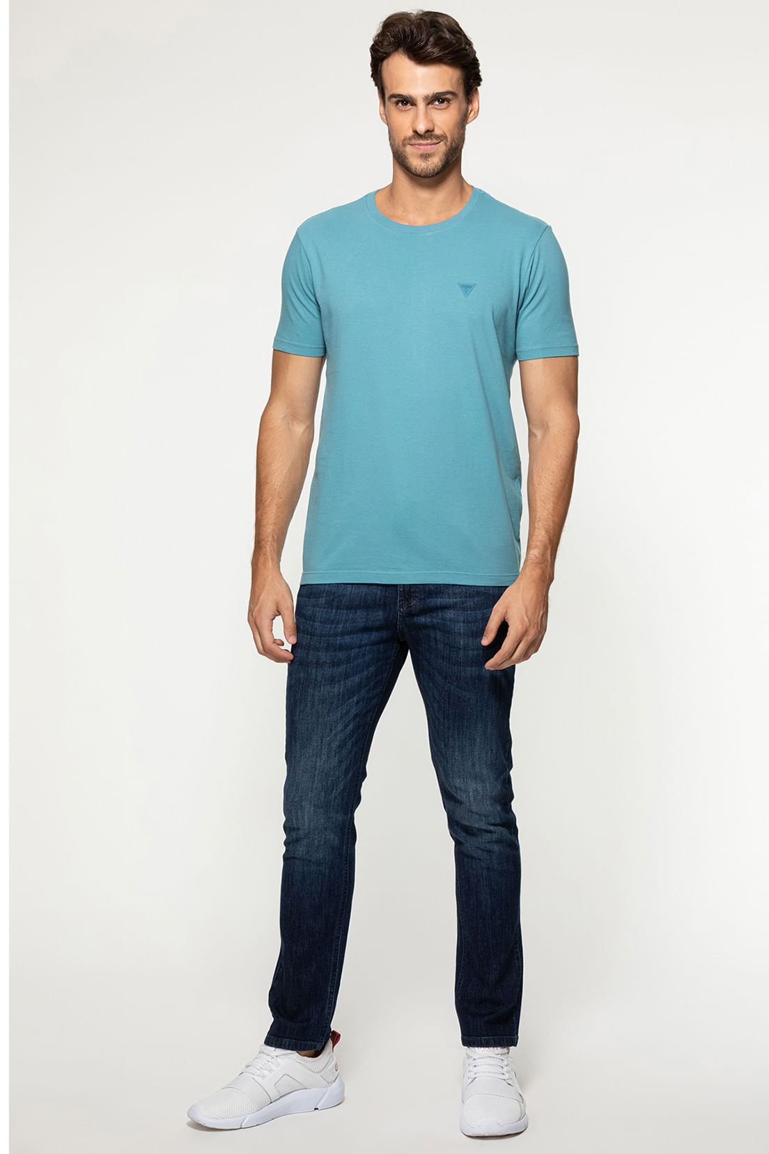 Calça Jeans Skinny Azul Escuro - Imagem 22