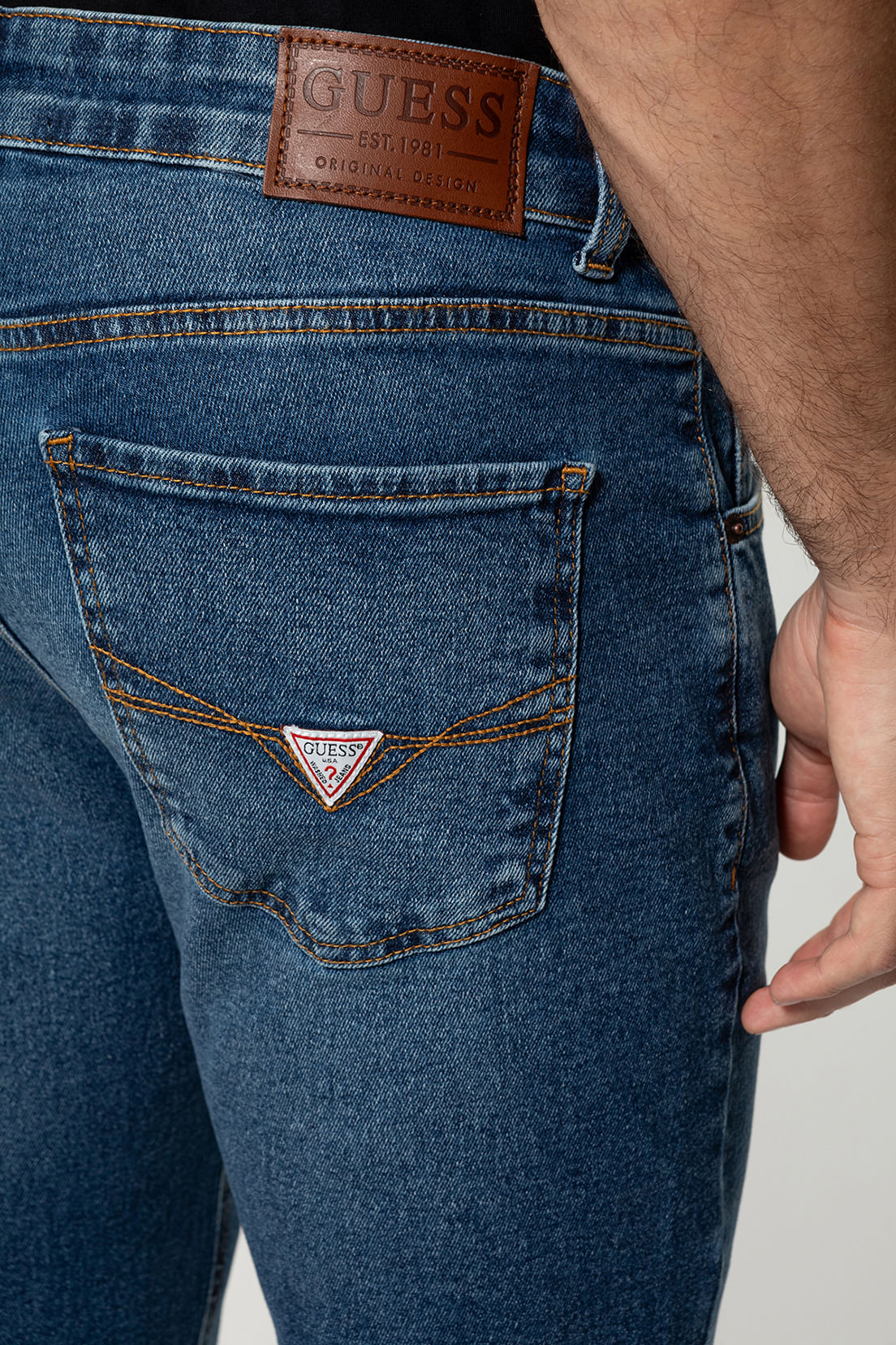 Calça Jeans Slim Straight Azul - Imagem 40