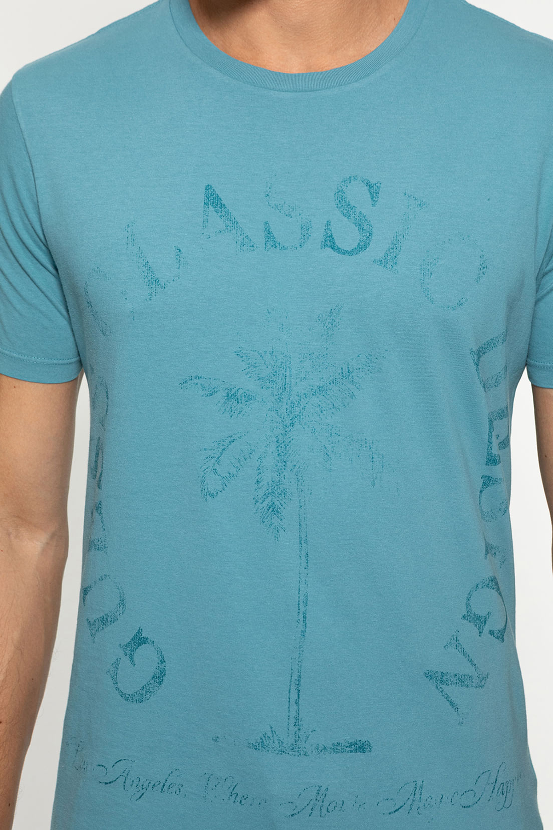 Camiseta Guess Silk Palmeira Azul - Imagem 13