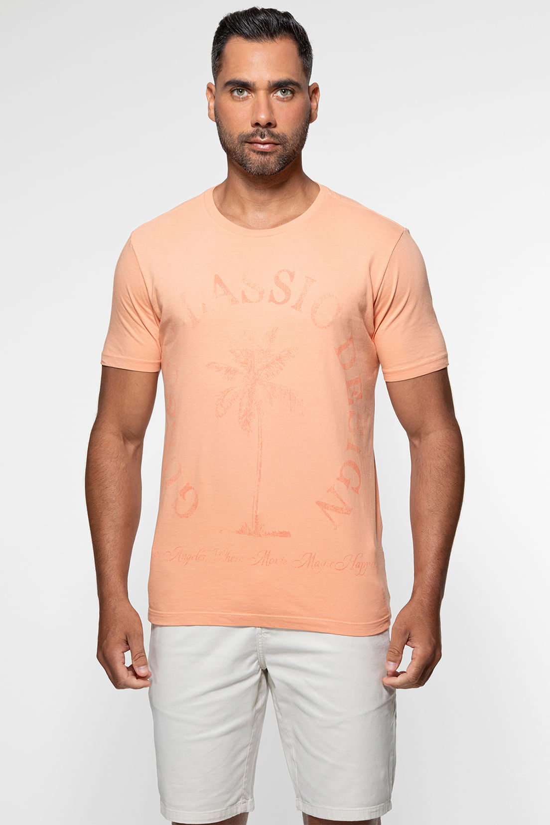 Camiseta Guess Silk Palmeira Coral - Imagem 16