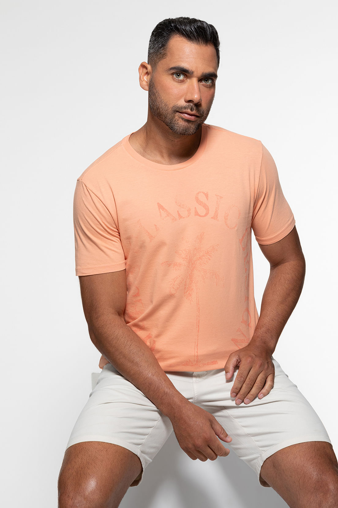 Camiseta Guess Silk Palmeira Coral - Imagem 25