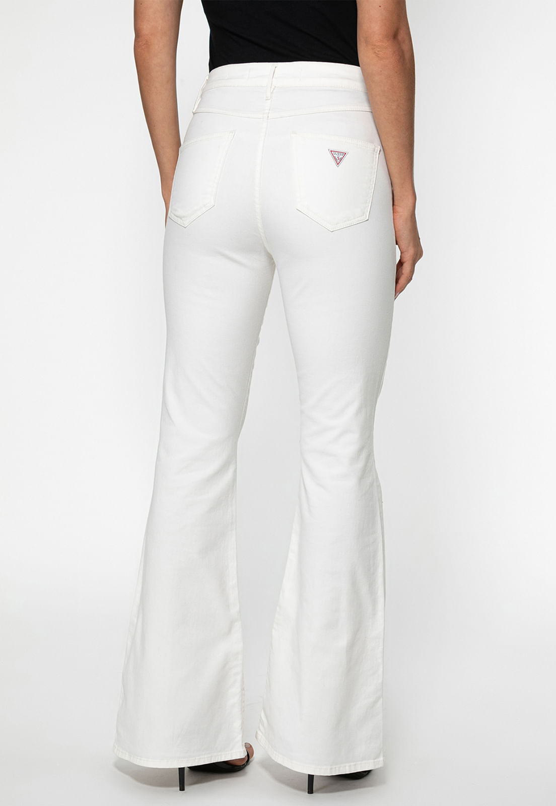 Calça Sarja High Flare Branco - Imagem 8