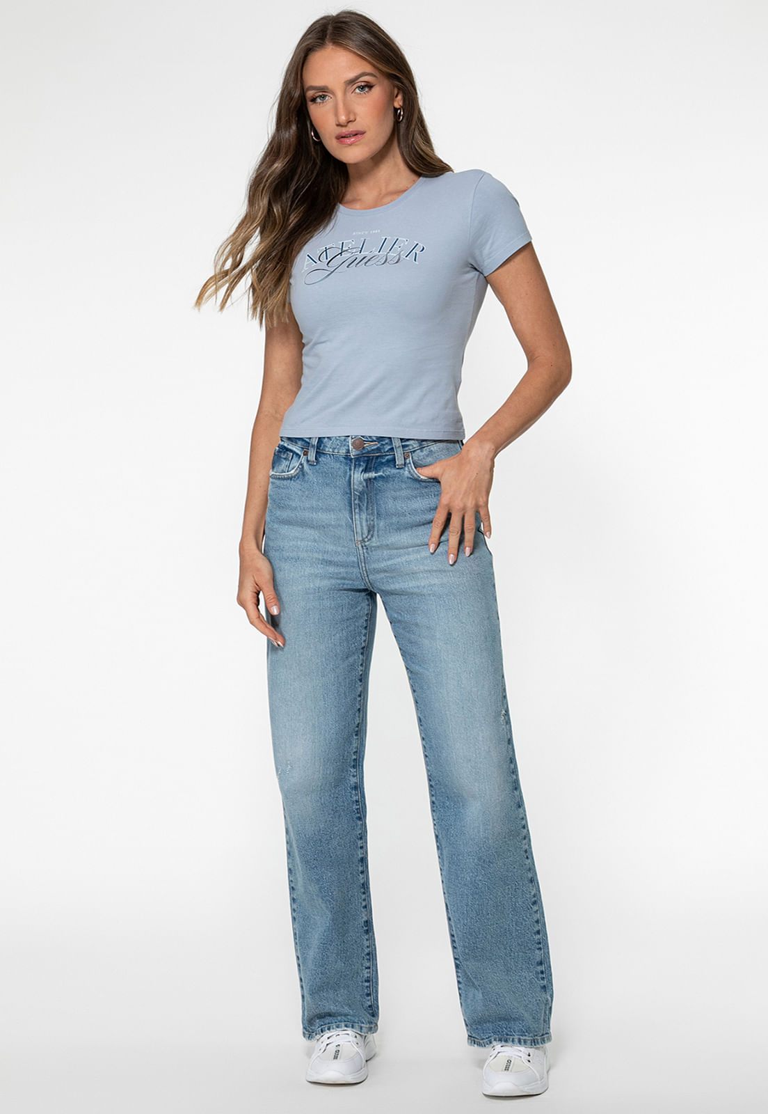 Camiseta Guess Atelier Azul - Imagem 2