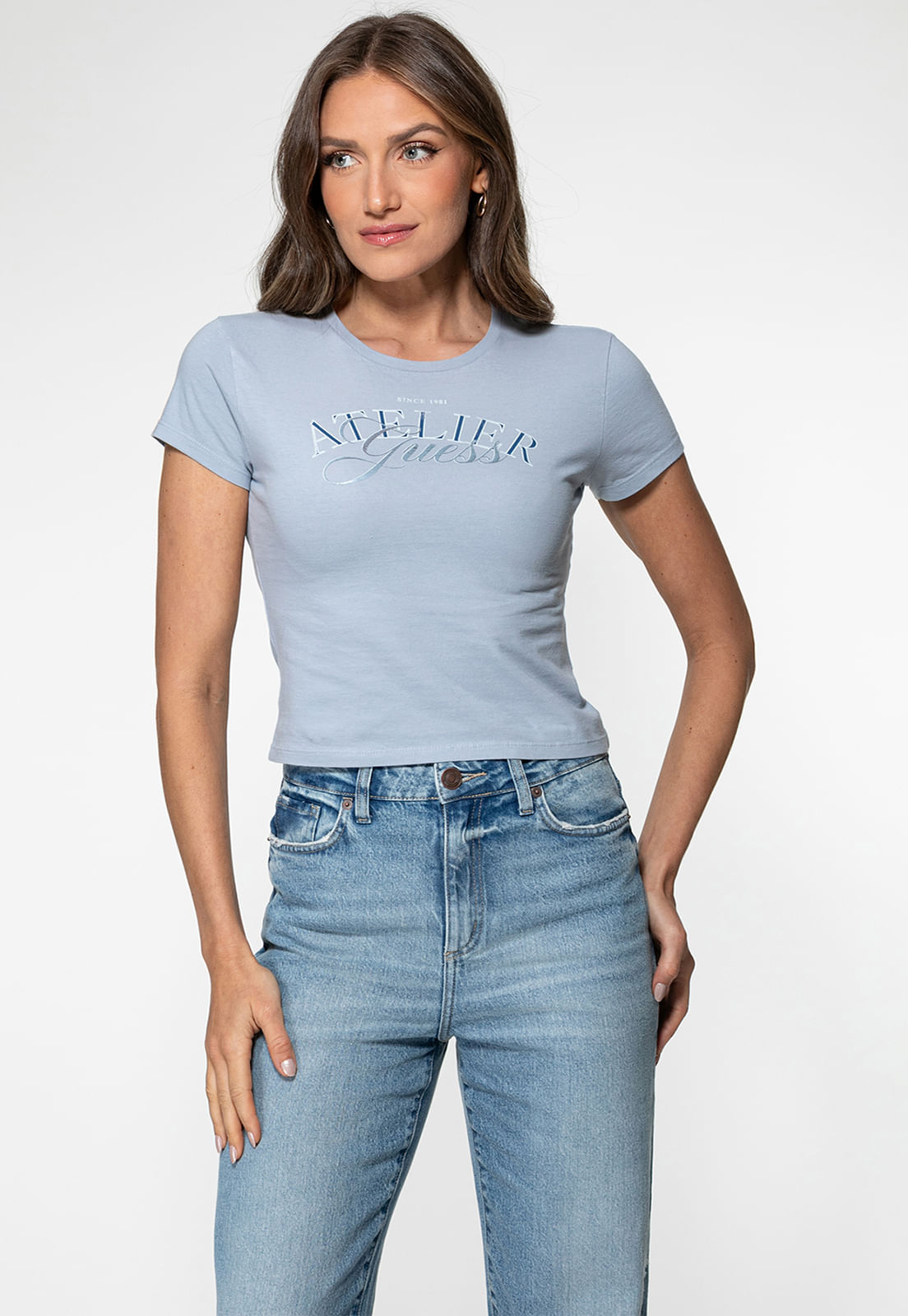 Camiseta Guess Atelier Azul - Imagem 11