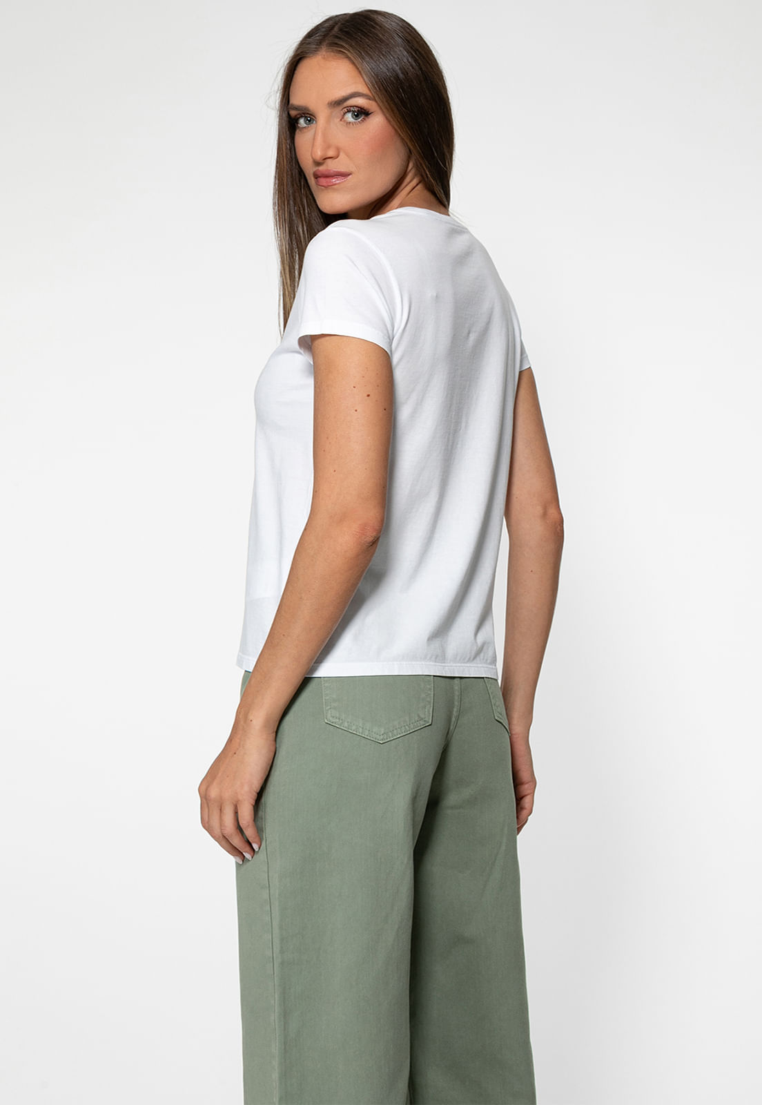 T-shirt Guess Triangs Hot Fix Branco - Imagem 14