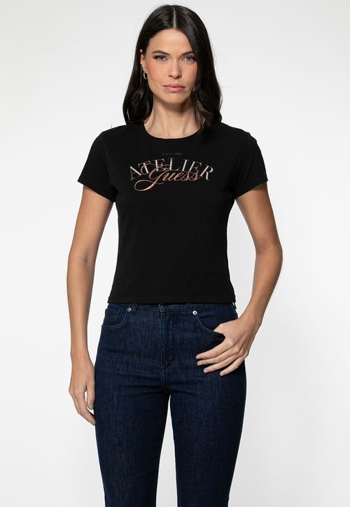 Camiseta Guess Atelier Preto