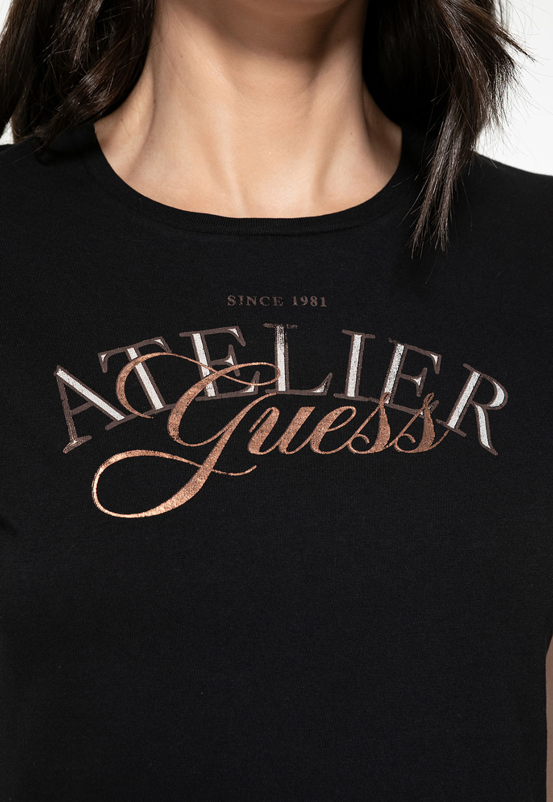 Camiseta Guess Atelier Preto - Imagem 3