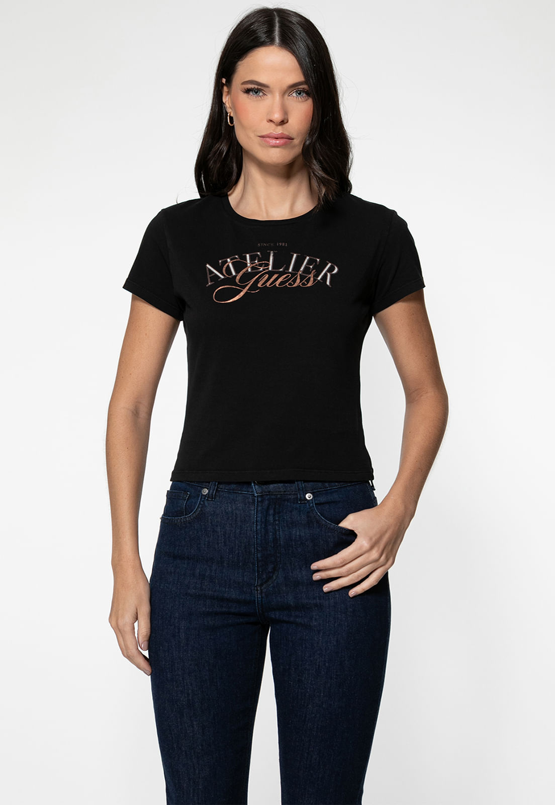 Camiseta Guess Atelier Preto - Imagem 6